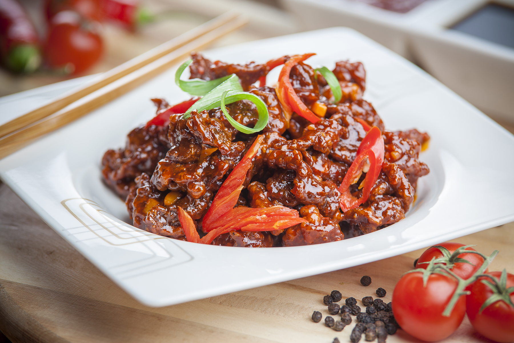 Crispy beef stir-fry — Hengchen Dubai food menu